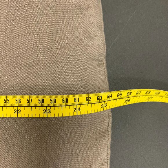 H&M Womens Regular Fit‎ Coupe Standard Linen Pants Brown Cottagecore Minimalism - Picture 15 of 16
